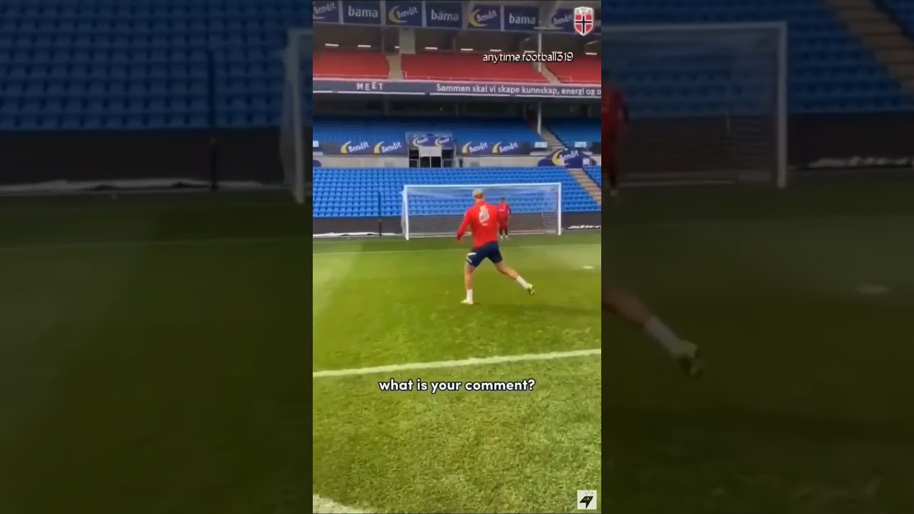 Haaland shot is a bullet ⚽️