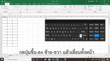 Excel เลื่อนไม่ได้!!!