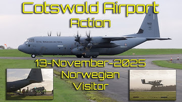 Three VX4 Flights, a Norwegian Hercules Visit & Warbird Transfers Cotswold Airport Action 13-Nov-25