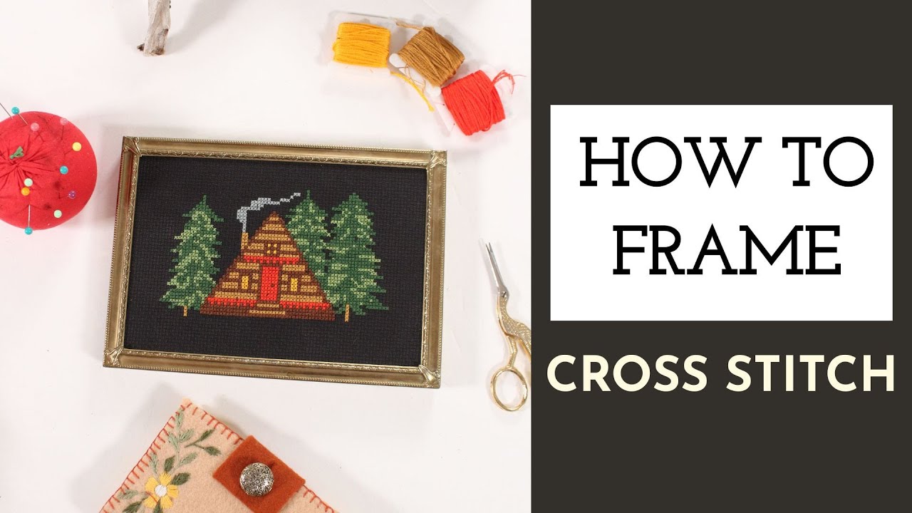 Оформите и закрепите вышивку крестиком как профессионал!