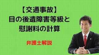 【交通事故】目の後遺障害等級と慰謝料の計算。弁護士解説。