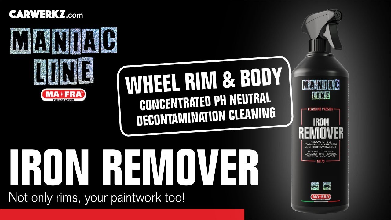 Mafra Maniac Line Iron Remover 1L (PH Neutral clean decontaminate wheel  rims brake dust paintwork) 