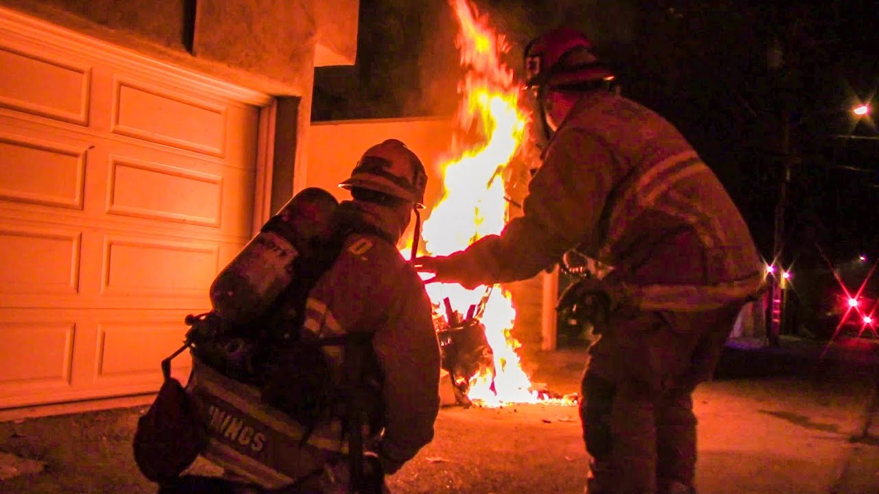 BHFD Engine 3 Handles Trash Fire