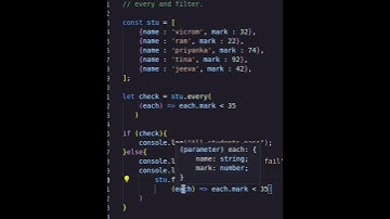 Both every and filter methods in javascript #shorts #coding