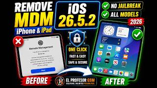 Remove Apple Remote Management Mdm On Iphone Ipad No Jailbreak Ios 26.5.2
