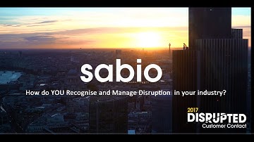 How do YOU Recognise and MANAGE Disruption?