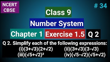 Class 9 Maths Ch 1 Ex 1.5 Q 2 | Number System | NCERT CBSE |Class 9 Maths Chapter 1 Exercise 1.5 Q 2
