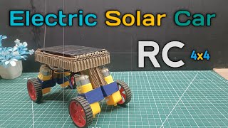 How to make solar car at home using cardboard | solar car kaise banaye | Rc solar car