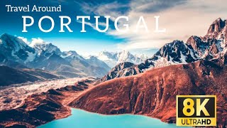 Portugal 8K ultra HD-60FPS video|Beautiful scenic places with relaxing music|Portugal 8k drone