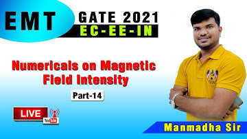 GATE 2021I EMT II EC-EE-IN II Numericals on Magnetic  Field Intensity I Part- 14 I Live at 10 :15 AM