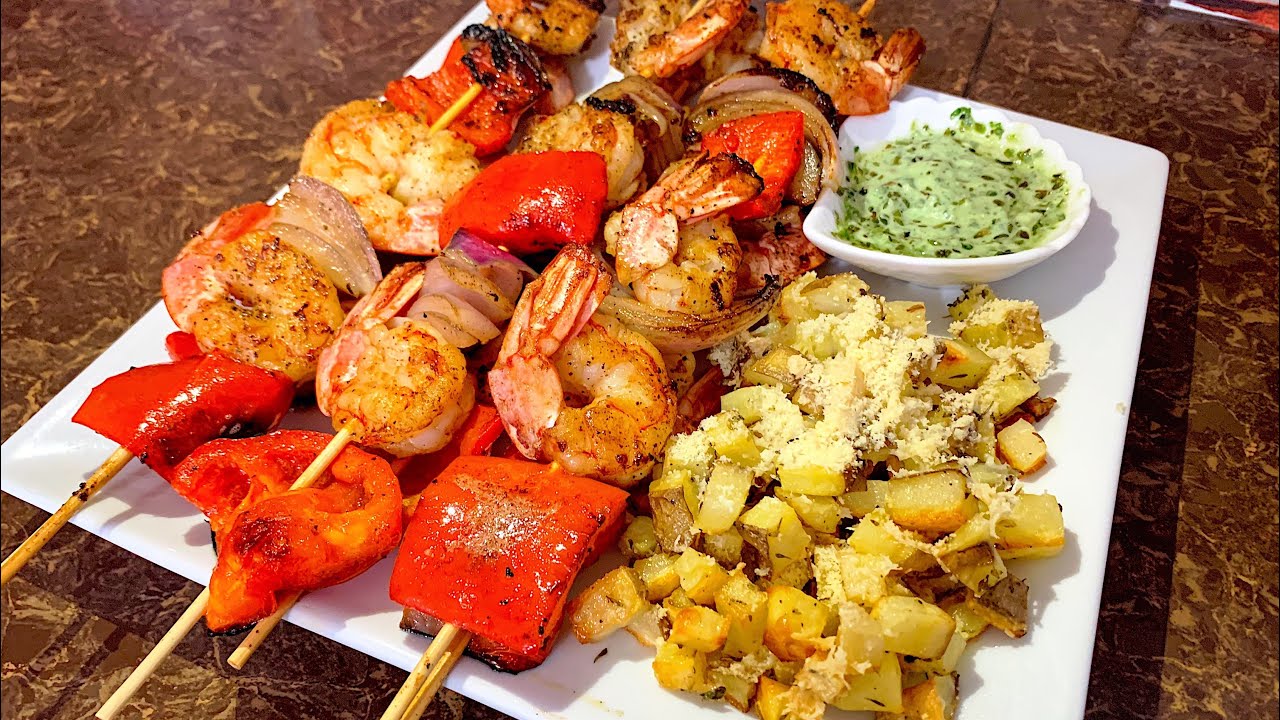 Brochetas de Langostinos y Verduras |LA COCINA DE MARITZA|