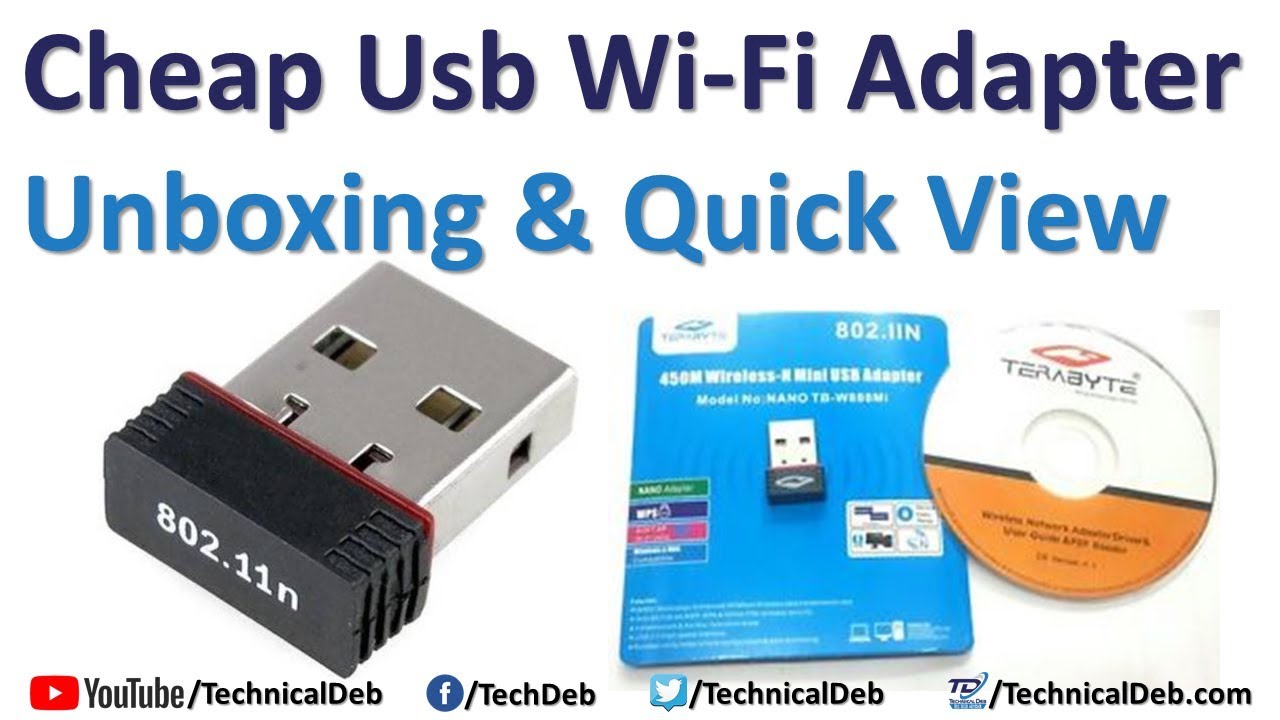 Cheap Usb WiFi Adapter Unboxing & Quick View YouTube