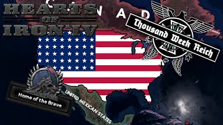 Reverting the outcome of WW2 as the USA in the Thousand Week Reich mod | Hearts of Iron IV