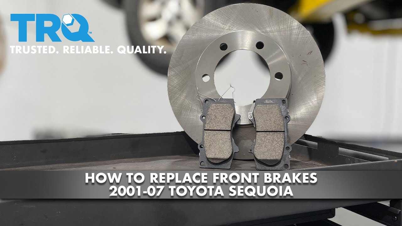 How to Replace Front Brakes 200107 Toyota Sequoia YouTube