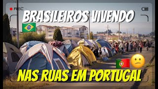 CRISE LEVA TRABALHADORES BRASILEIROS  a VIVER na RUA em PORTUGAL -TOUR de BIKE onde MORAMOS #937