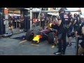 2016 formula 1 australian grand prix  red bull racing rb12  pit crew practice  front bar