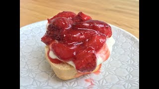 Homemade Strawberry Jam on Scones Recipe