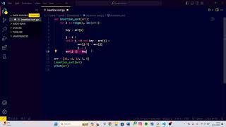 Codingan Python Insertion Sort
