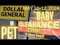 Dollar General May Clearance Event Visuals Baby and Pet Items