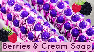 Berries and Cream Cold Process Soap Making | Royalty Soaps