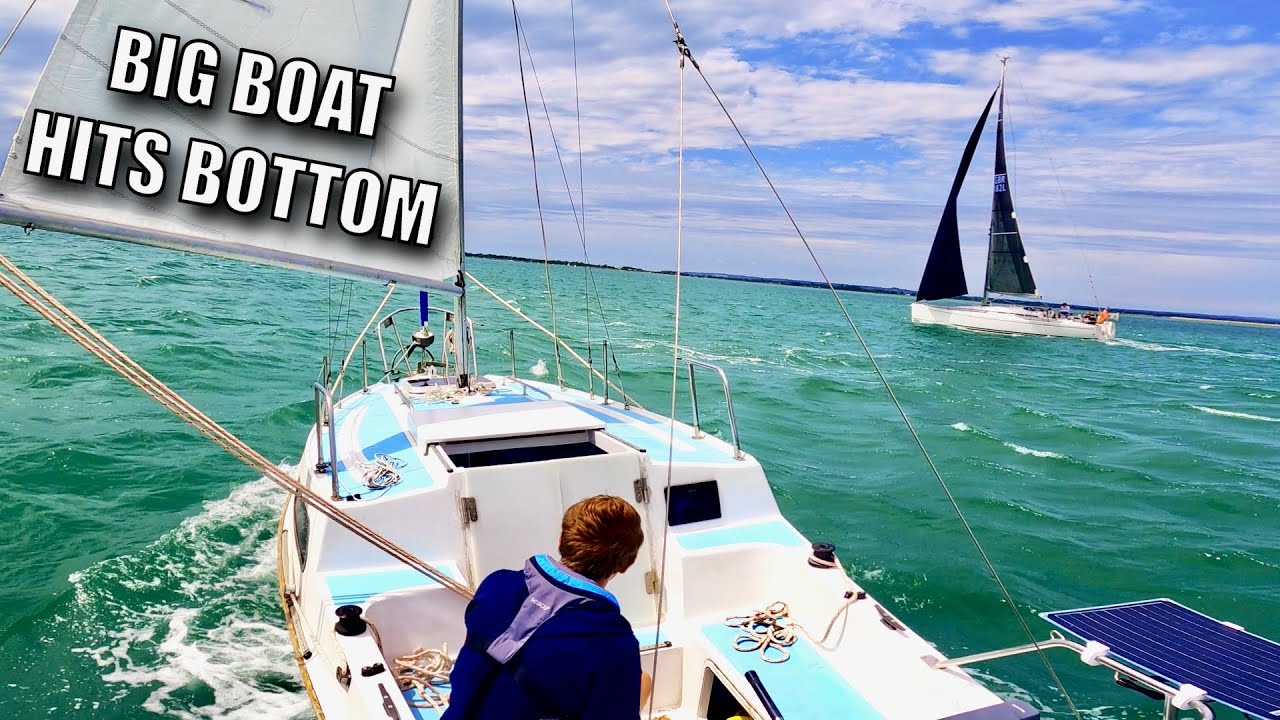 BIG SAILBOAT RUNS AGROUND UNDER FULL SAIL RIGHT IN FRONT OF ME! | Ep.101