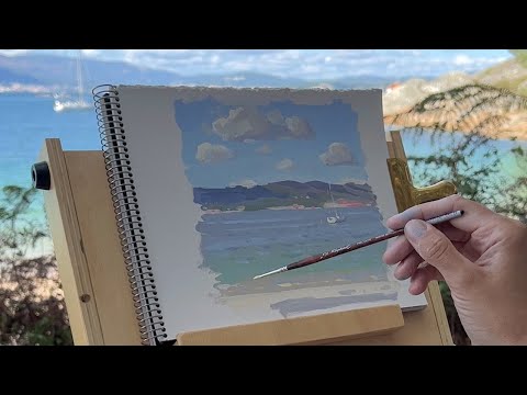 DIY Plein Air Painting Easel For Watercolor or Gouache