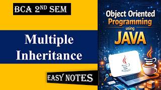 Multiple Inheritance in Java | Why Classes Don't Support It & Interface Sol. | Java | One Bit Extra