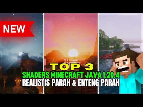 GILA! 3 SHADERS MINECRAFT JAVA 1.20.4 TERBAIK – REALISTIS PARAH & ENTENG PARAHH!🔥