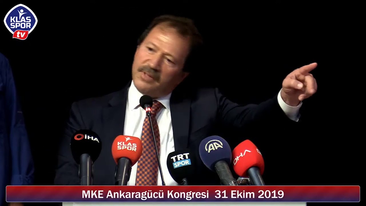 MKE Ankaragücü Kongresi Mehmet Yiğiner konuşması