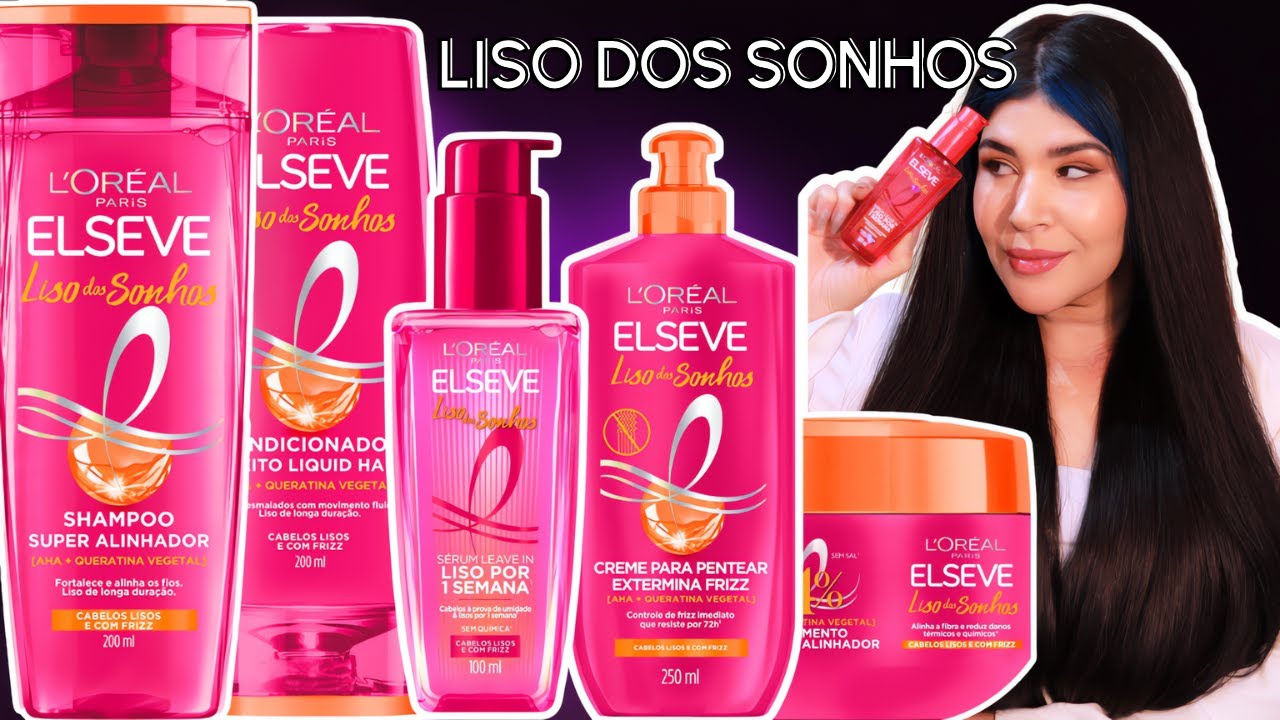 🩷 NOVO ELSEVE LISO DOS SONHOS L'Oréal Paris | Efeito Antiumidade