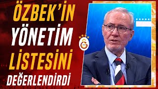 Dursun Özbek'in Yönetim Listesini Levent Tüzemen Değerlendirdi!