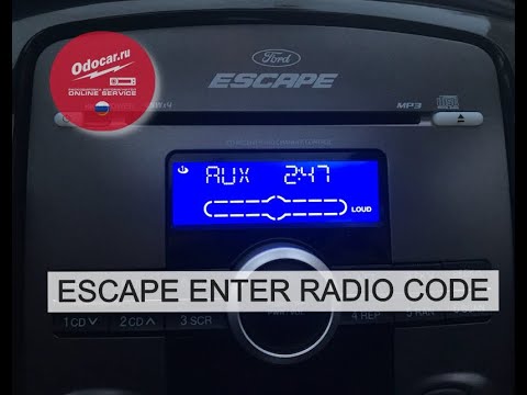 FORD ESCAPE 2008 RADIO.Enter radio code .Manual - YouTube