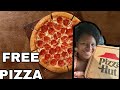 HOW TO GET FREE PIZZA 🍕 FROM PIZZA HUT 😀🙌🏾