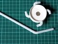 吹きゴマの作り方（手作りおもちゃ）　How to make a blow spin top.