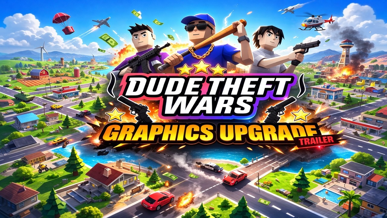 Dude Theft Wars : Open world Sandbox Simulator | New Graphics.