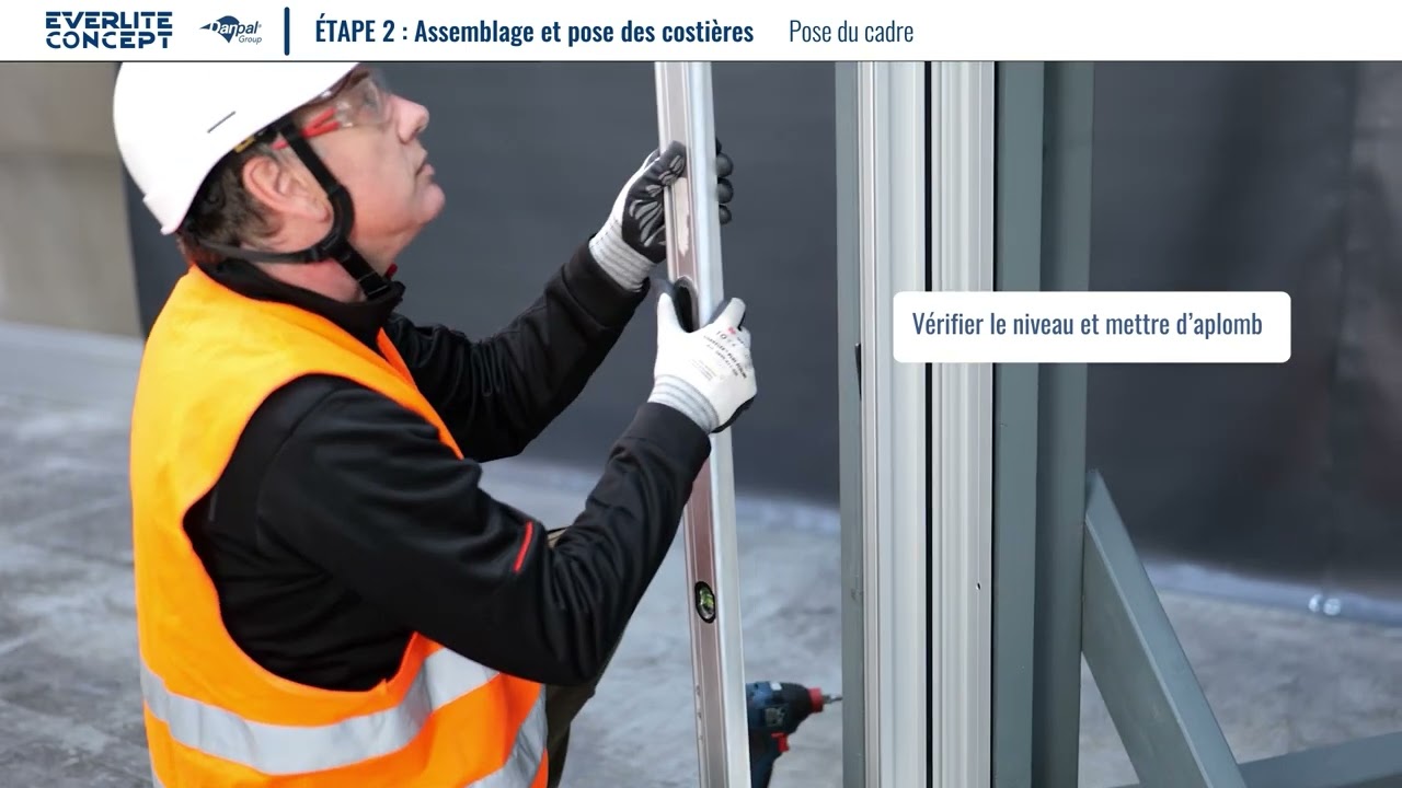 Pose du cadre