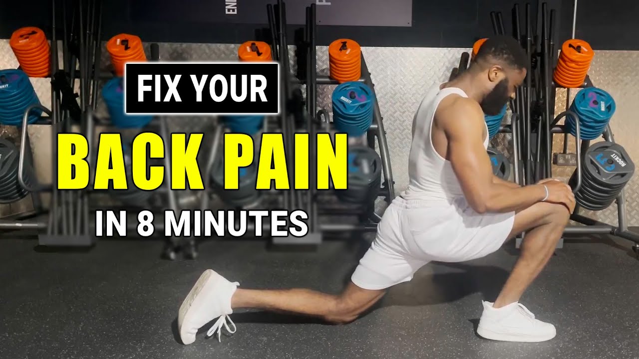8-Min Lower Back Pain Relief Workout at Home | No Equipment Needed ...