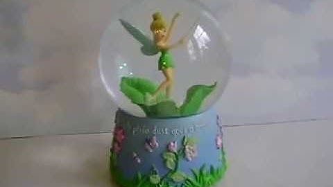 DISNEY~ENESCO~TINKERBELL~TINKER BELL~FUR ELISE MUSICAL SNOW WATER GLOBE~PIXIE