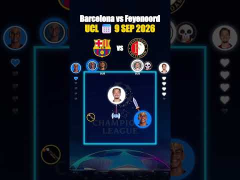<strong>Barcelona</strong> <strong>vs</strong> <strong>Feyenoord</strong> UCL 2026! Lamine Yamal &amp; Raphinha on the Wings! #<strong>barcelona</strong> #<strong>feyenoord</strong>