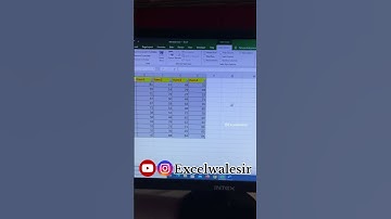 Convert Table into Normal Range in Excel #excelwalesir #excel #exceltricks #ytshortsvideo #training