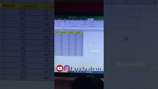 Convert Table into Normal Range in Excel #excelwalesir #excel #exceltricks #ytshortsvideo #training