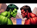 The Epic clash: Green hulk Vs Red hulk