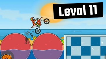 Level 11 (Pool Party) - Moto X3M Walkthrough/ Playthrough Video #motox3m #bikerace #games