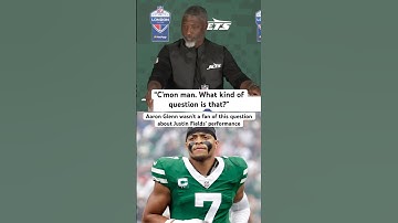 Aaron Glenn shuts down question on benching Justin Fields (via: SNYJets/X)