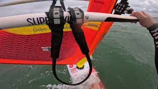 Tide Turn &amp; Final Waves | Windsurfing some waves @ Manaha with gusty wind and mushy water