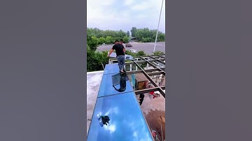 Mái hiên che nắng bằng kính cường lực 841 #Shorts