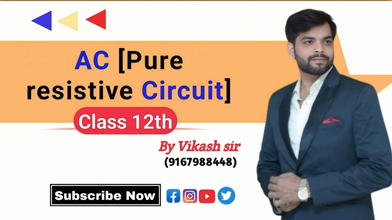 AC Class 12th [Pure resistive Circuit] 