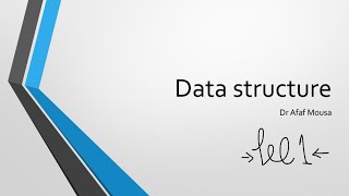 Data Structure Lec-1