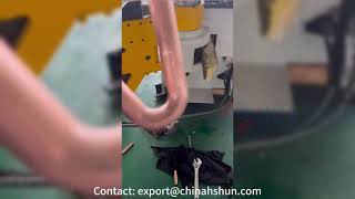 Huashun CNC tube bending machine for HVAC copper tube ,34.9/25.4/22.2mm testing video,50CNC2A1S