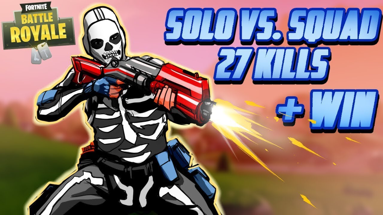 Fortnite Battle Royale Solo Vs Squad 27 Kill Game
